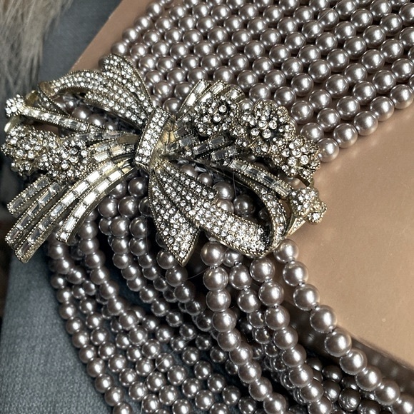 NWT! HEIDI DAUS® “Best in Bows" Beaded Crystal Multi-Strand Bow Necklace - Picture 6 of 17
